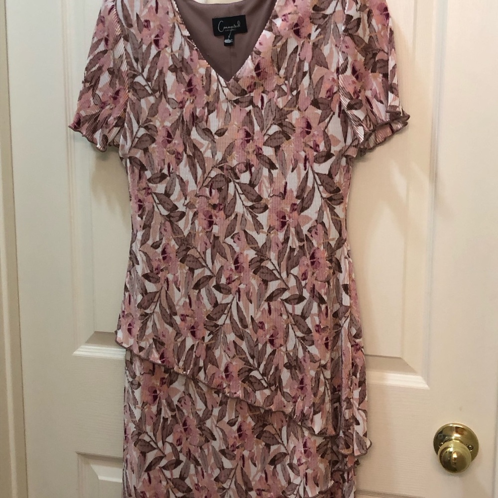 New! Floral Pink Dress